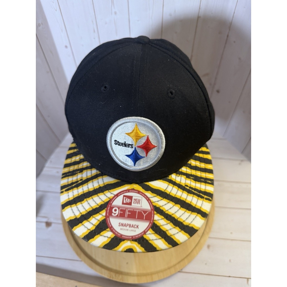Pittsburgh Steelers Hat Men Small - Medium 9Fifty New Era NFL Snap Back Cap M/L